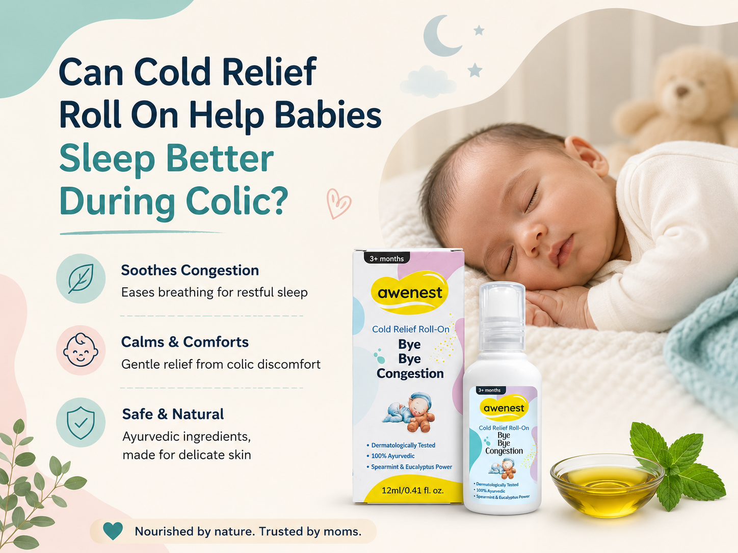 Can Cold Relief Roll On Help Babies Sleep Better During Colic