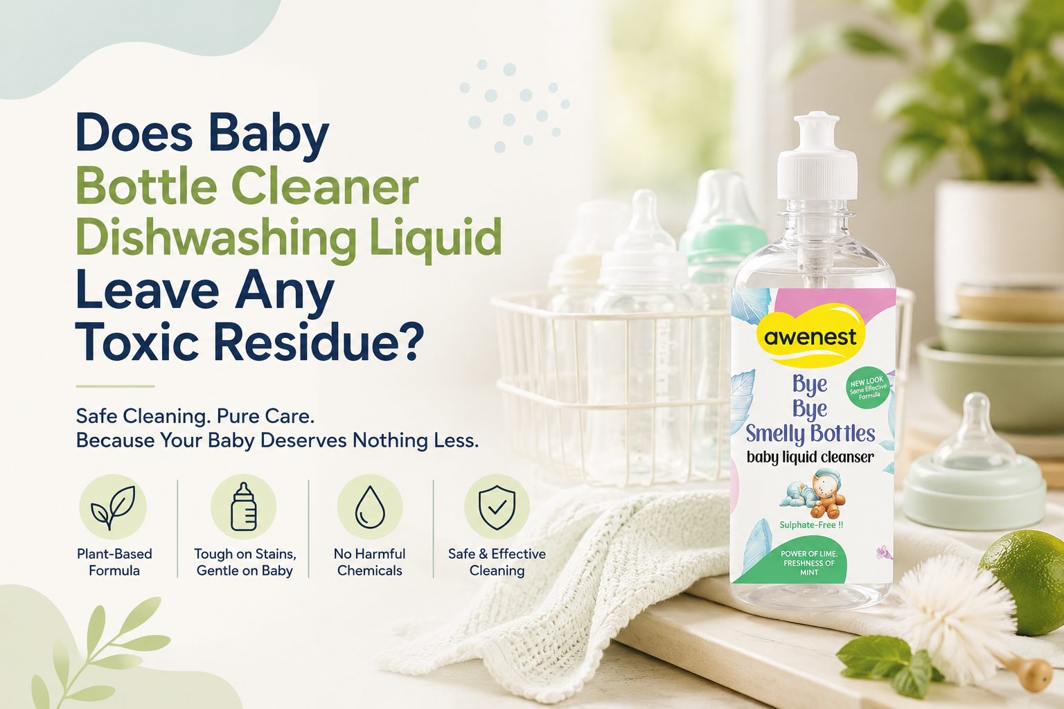 Does Baby Bottle Cleaner Dishwashing Liquid Leave Any Toxic Residue