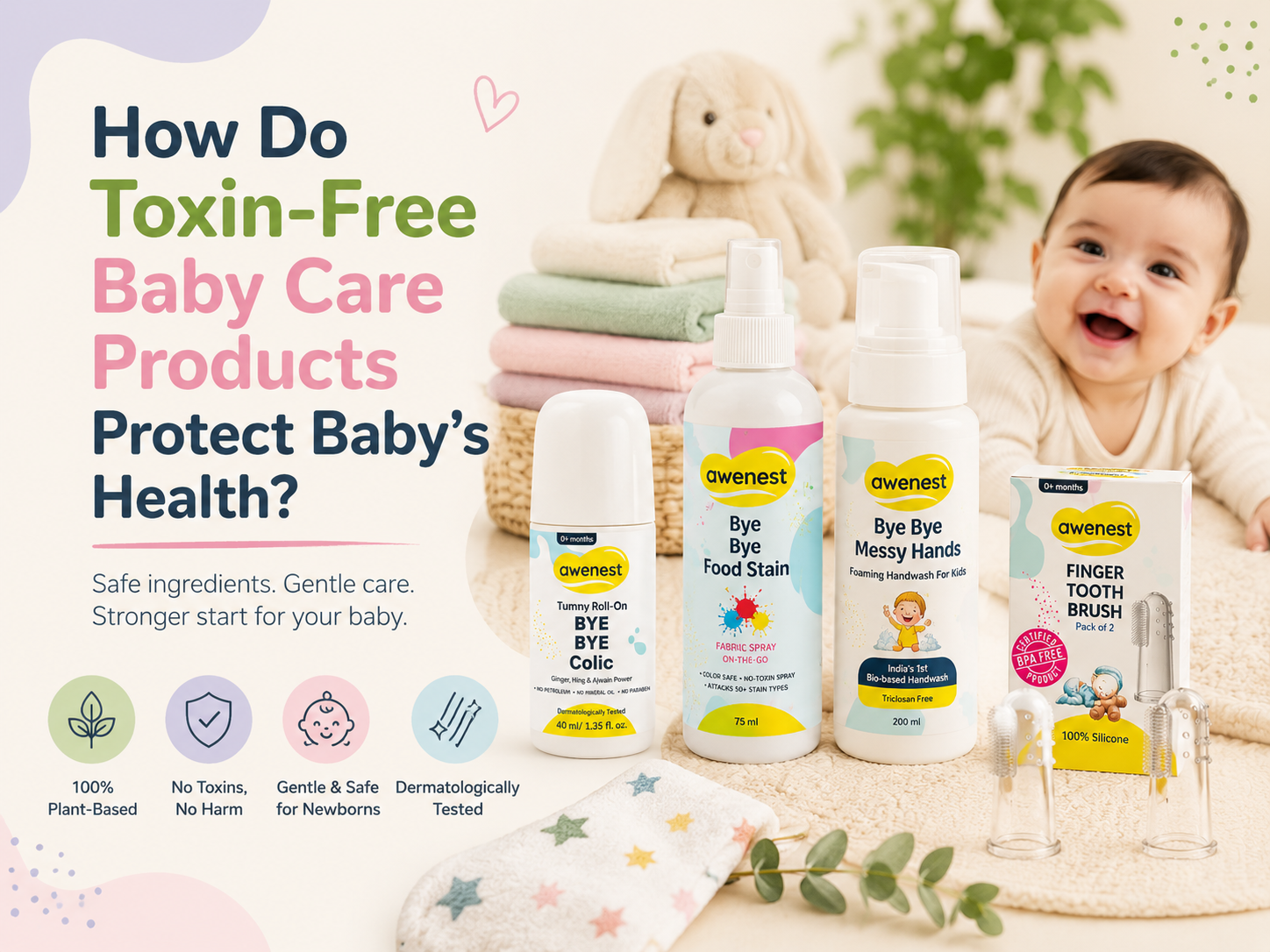 How Do Toxin-Free Baby Care Products Protect Baby’s Health