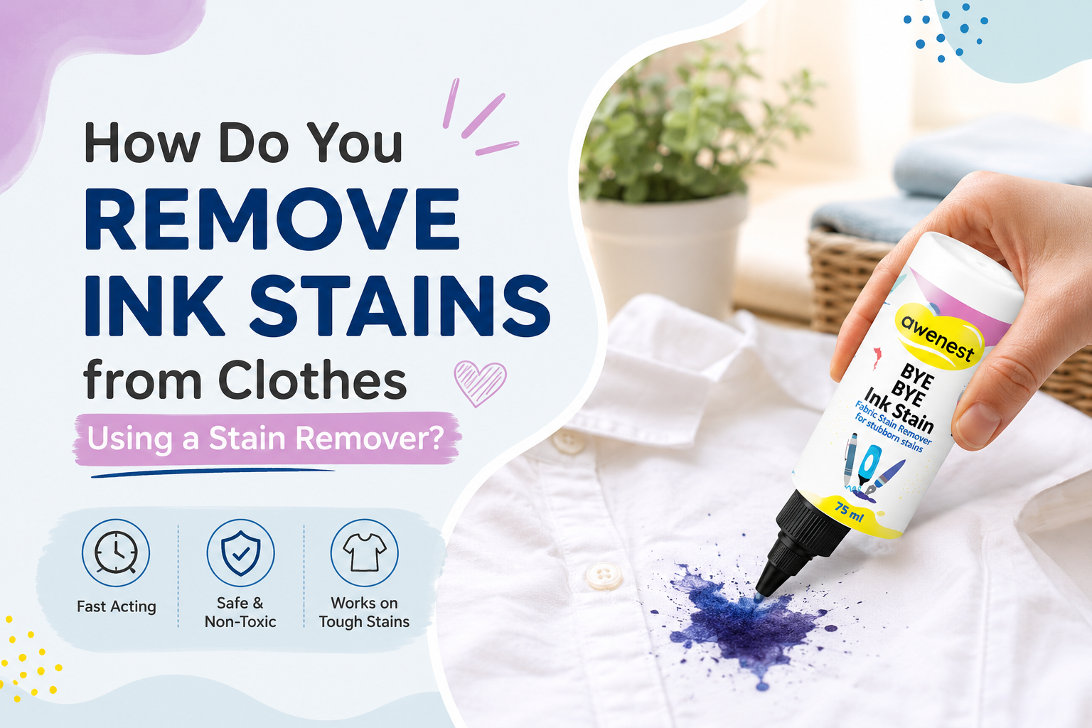 How Do You Remove Ink Stains from Clothes Using a Stain Remover