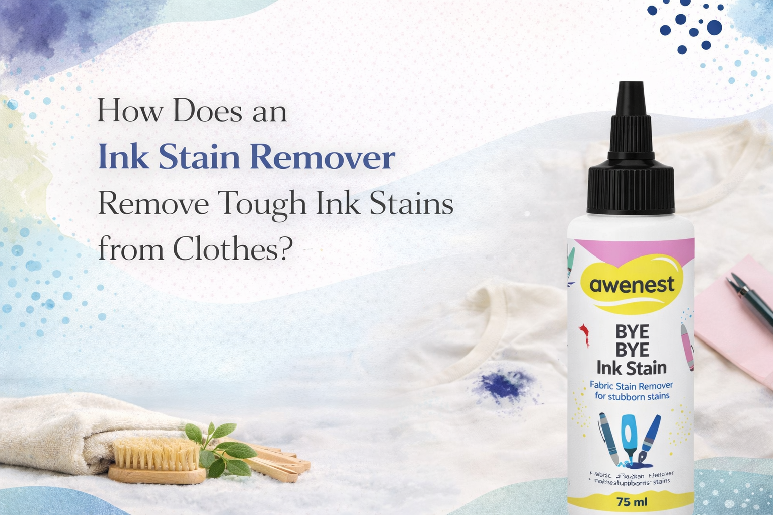 How Does an Ink Stain Remover Remove Tough Ink Stains from Clothes?