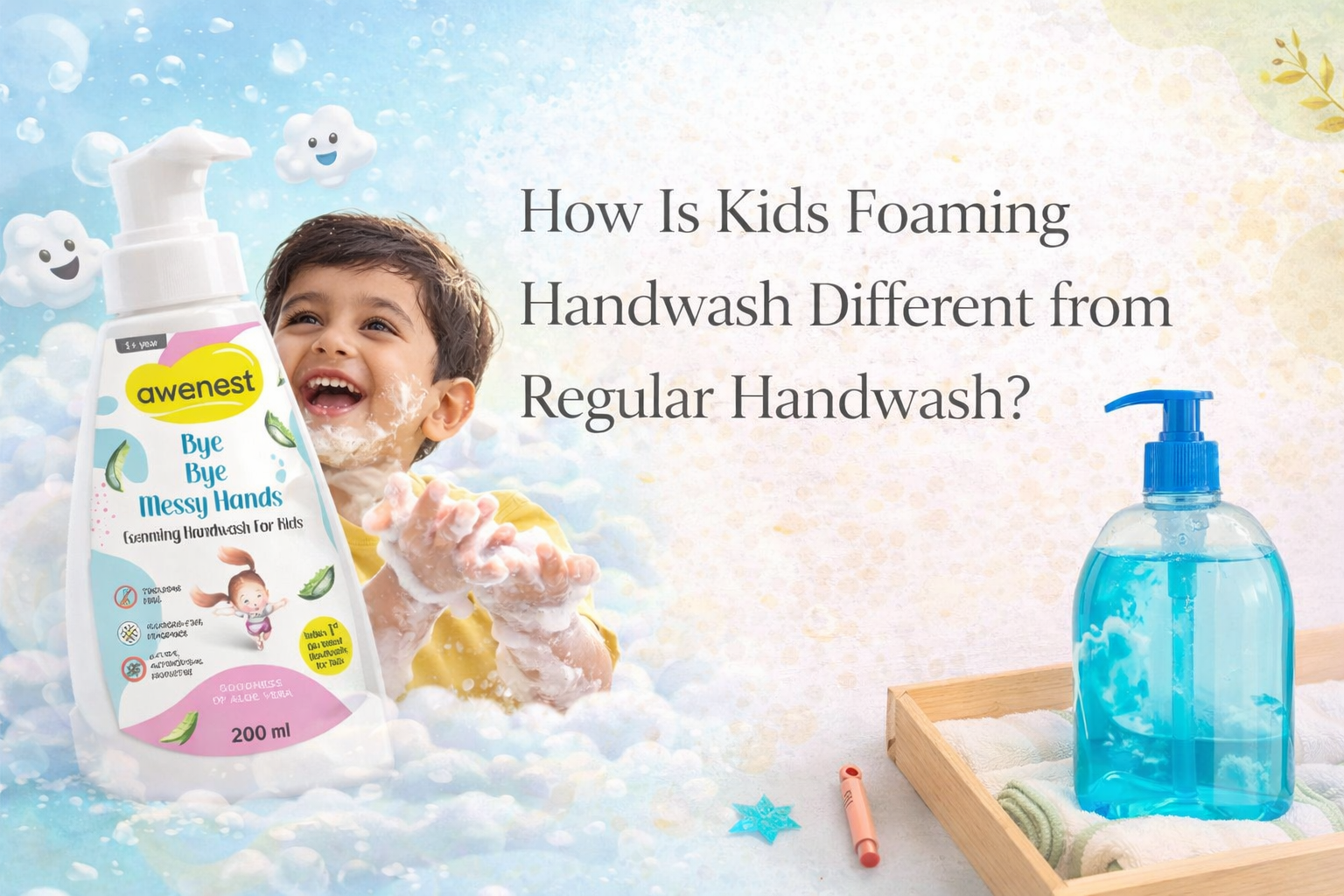 How Is Kids Foaming Handwash Different from Regular Handwash