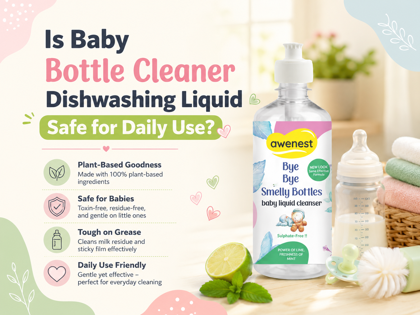 Is Baby Bottle Cleaner Dishwashing Liquid Safe for Daily Use