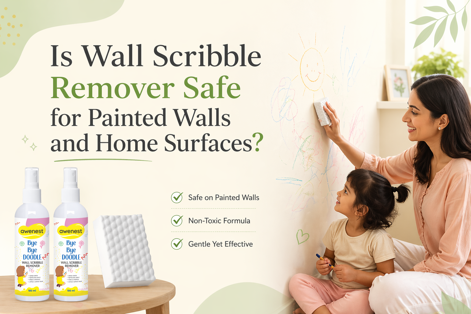 Is Wall Scribble Remover Safe for Painted Walls and Home Surfaces