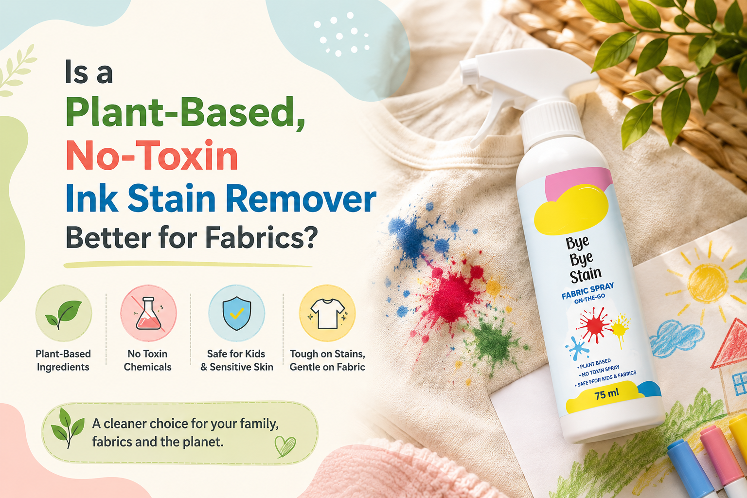 Is a Plant-Based, No-Toxin Ink Stain Remover Better for Fabrics