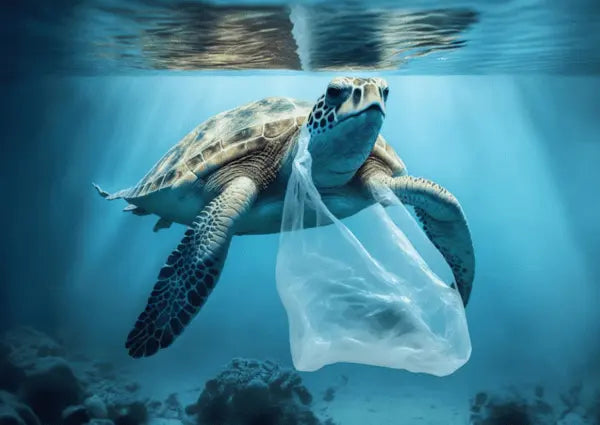 Why are turtles eating plastic these days, and how does it harm them?