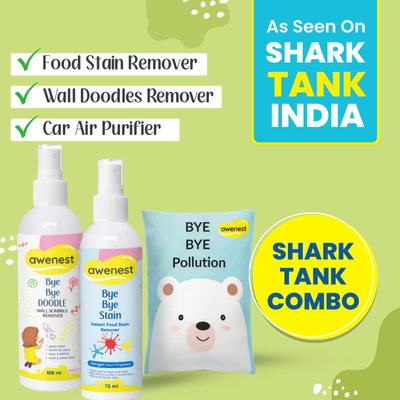 Shark Tank Combo - Food Stain Remover, Doodle Remover & Bye Bye Pollution