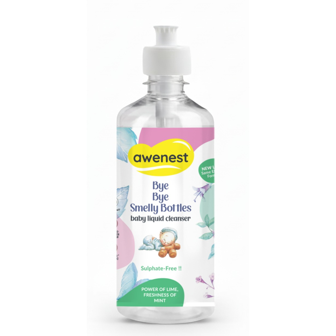 Baby Bottle Cleaner and Dishwashing Liquid - 100% Plant based No-Toxin Awenest-web