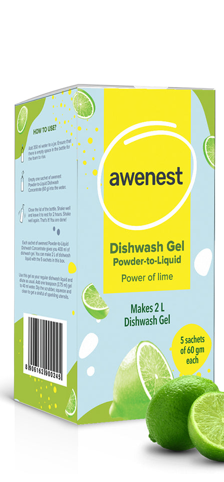 awenest No-toxin powder to liquid dishwash