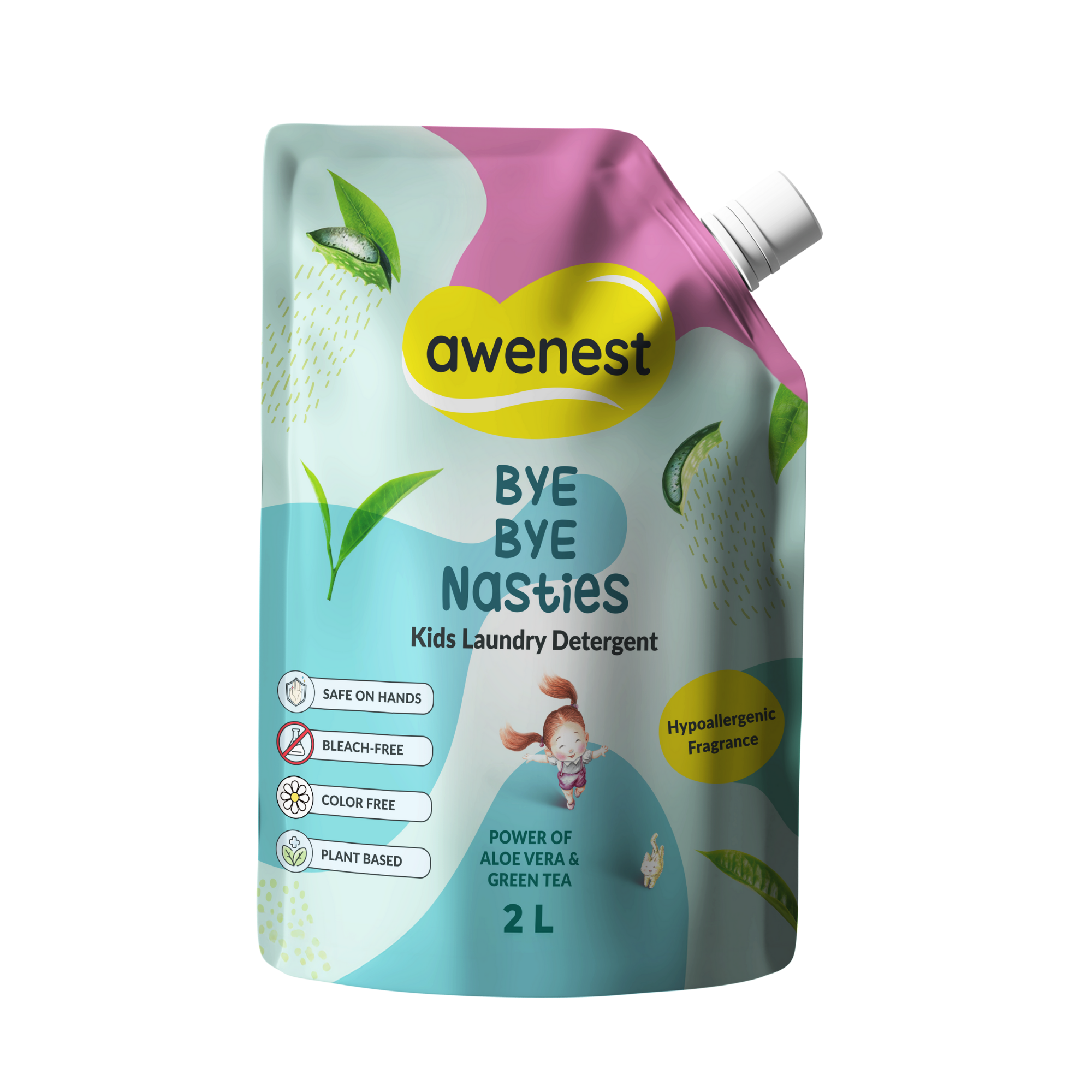 Kids Liquid Detergent - Plant based with Bio Enzymes - 2L awenest