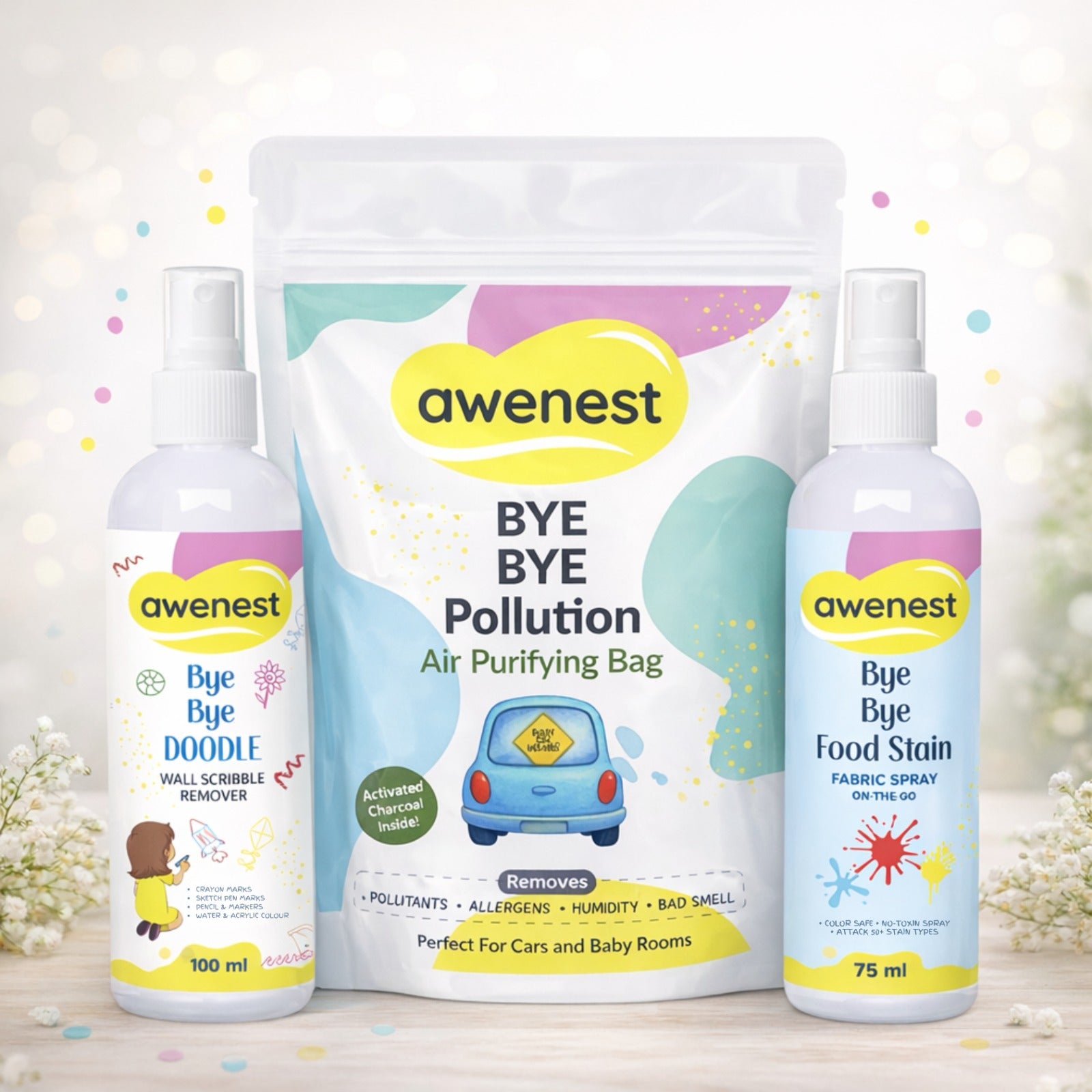 Shark Tank Combo - Food Stain Remover, Doodle Remover & Bye Bye Pollution