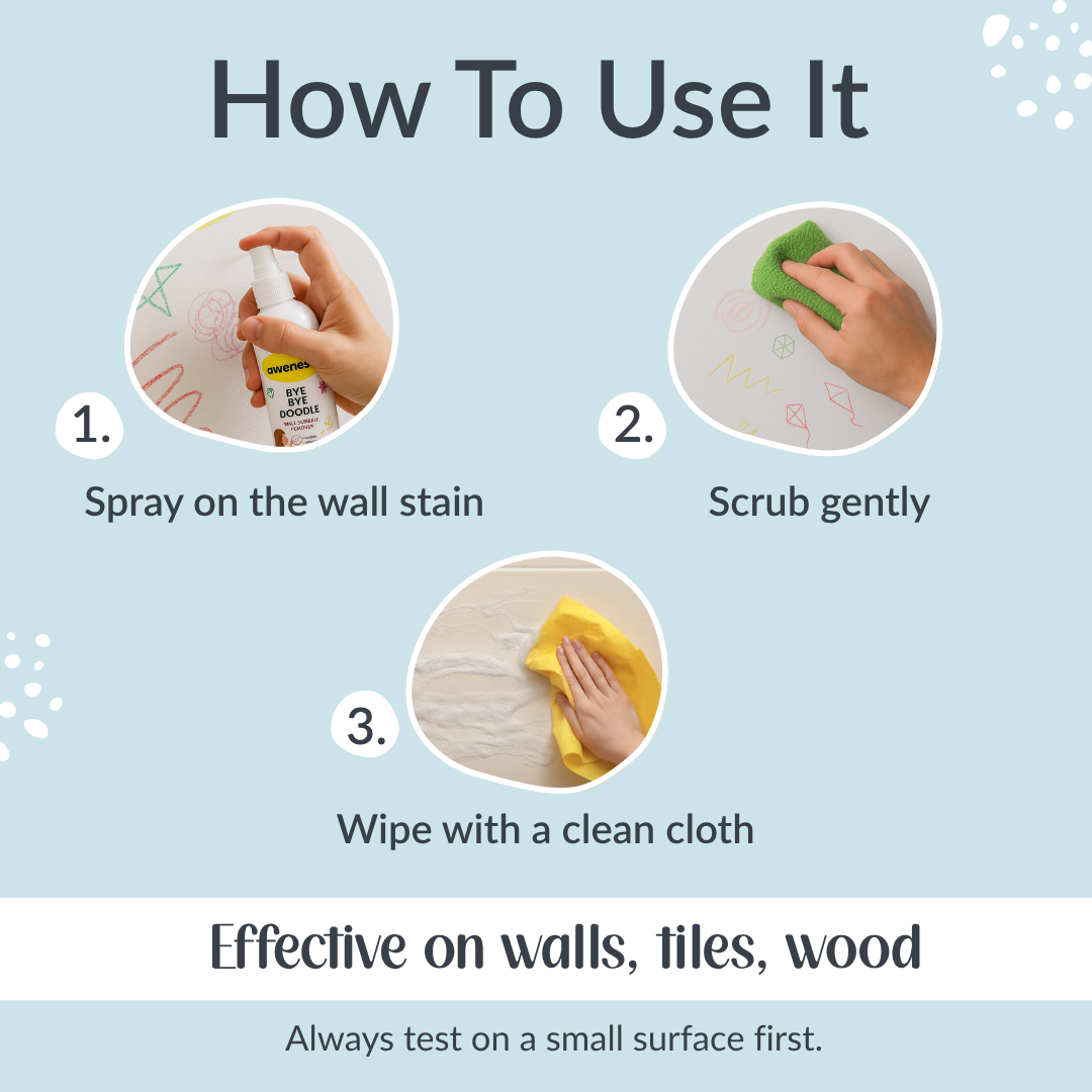 Ultimate Mess Protection Kit - Bye Bye Stain + Bye Bye Doodle + Bye Bye Ink + Magic Eraser pack of 4