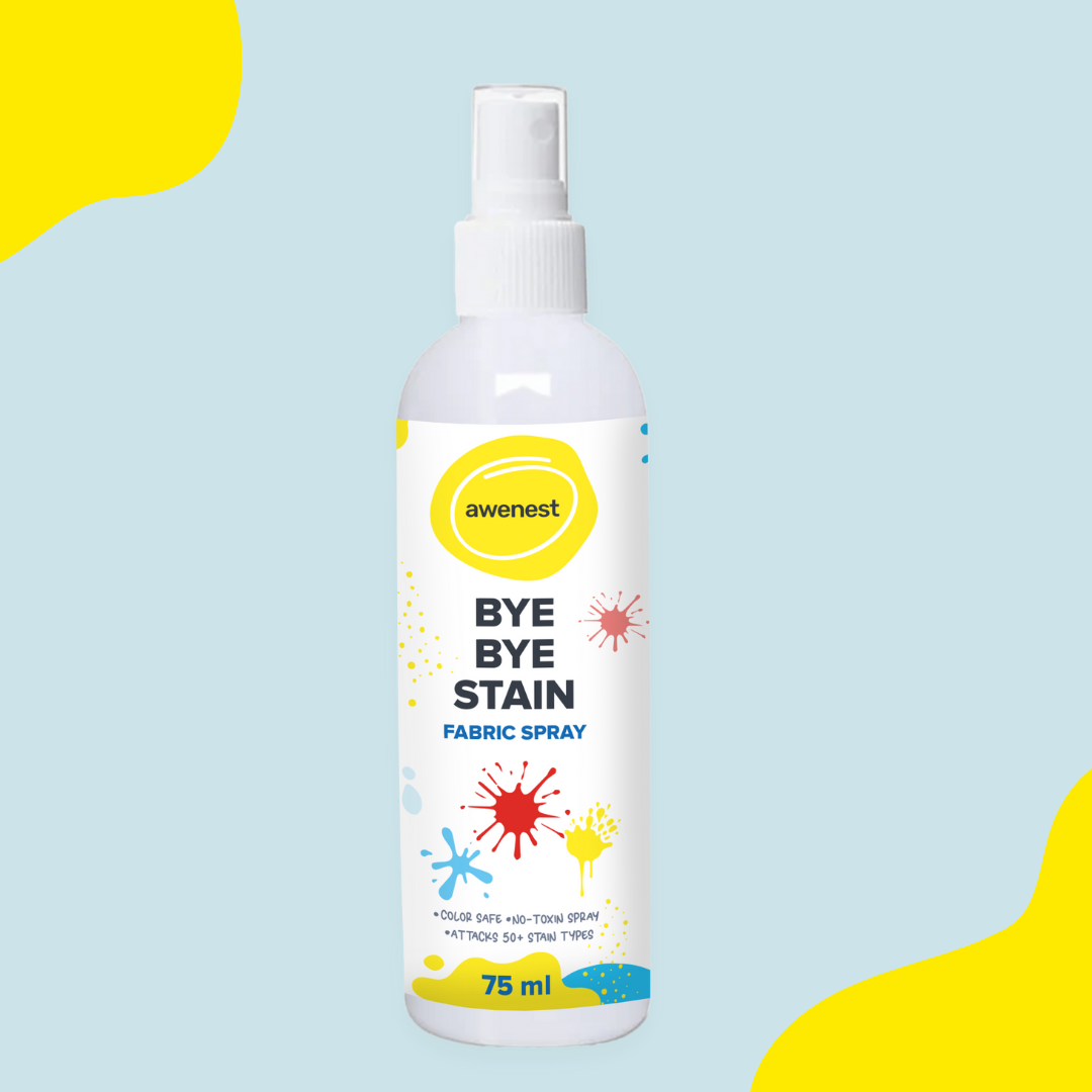 Instant Food Stain Remover Fabric Spray - awenest Bye Bye Food Stain, works on 50+ Food and Blood Stains on-the-go awenest