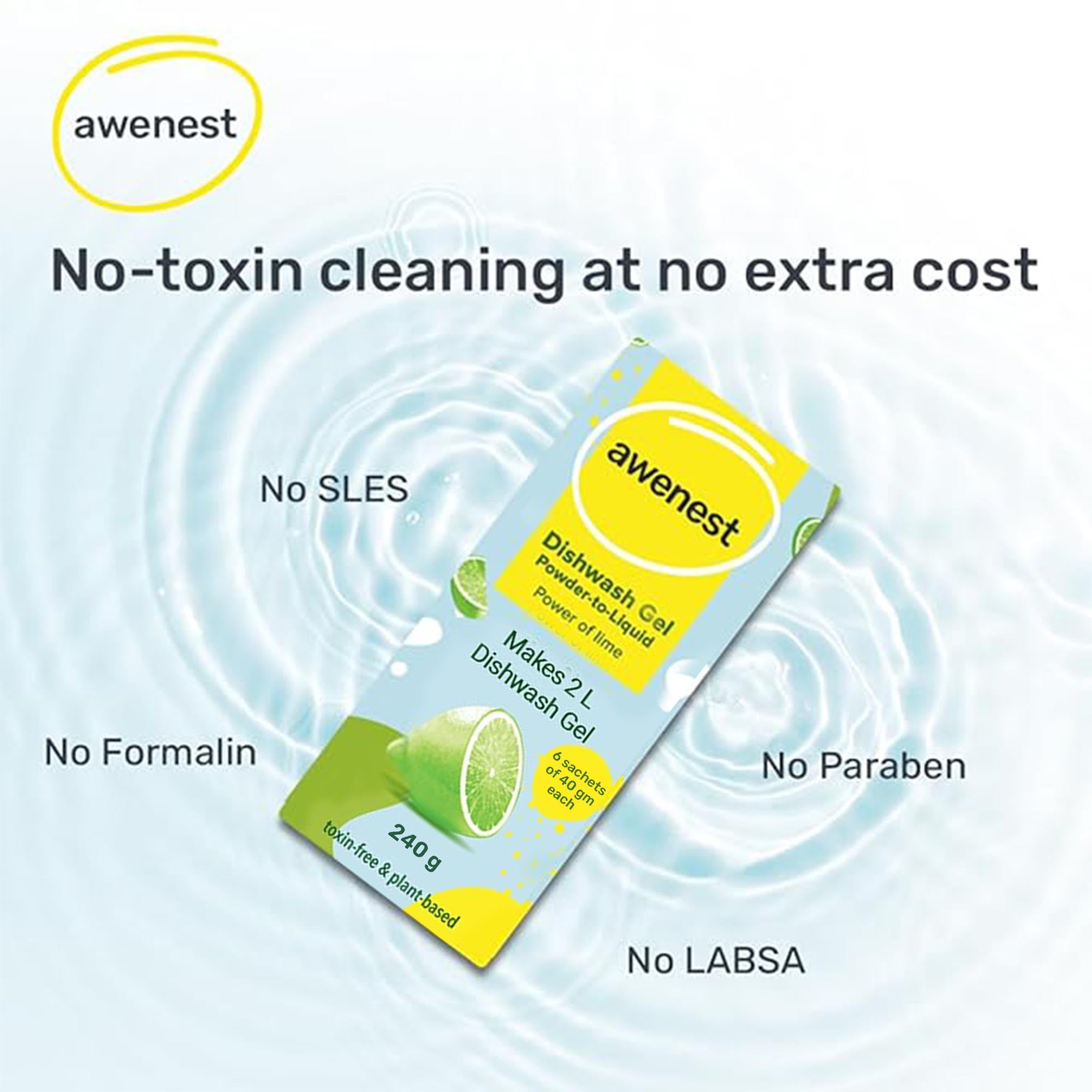 Concentrated Powder to Liquid Dishwash