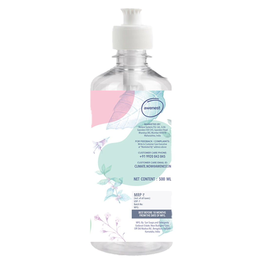 awenest baby bottle and dishwash, plant-based, toxin-free