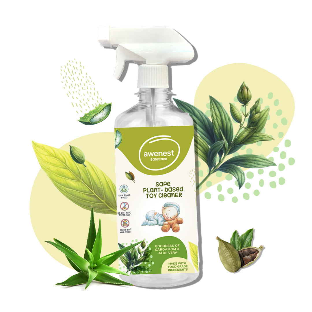 awenest Baby 100% plant-based toy cleaner bottle