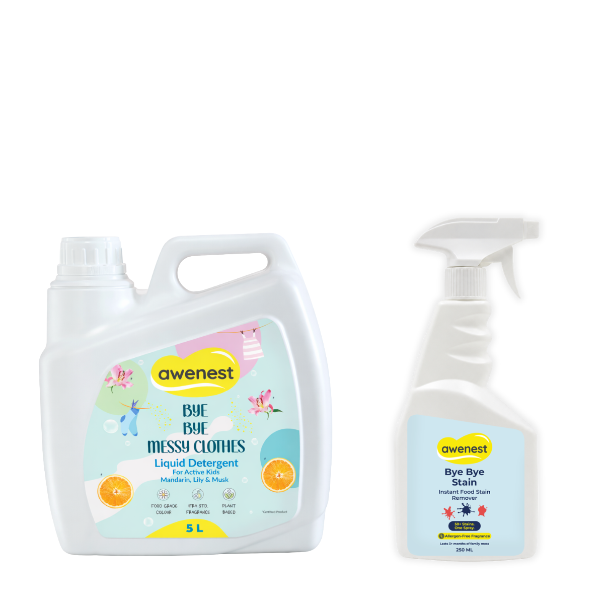 Stain Remover Laundry Combo - Laundry + Instant Food Stain Remover Fabric Spray