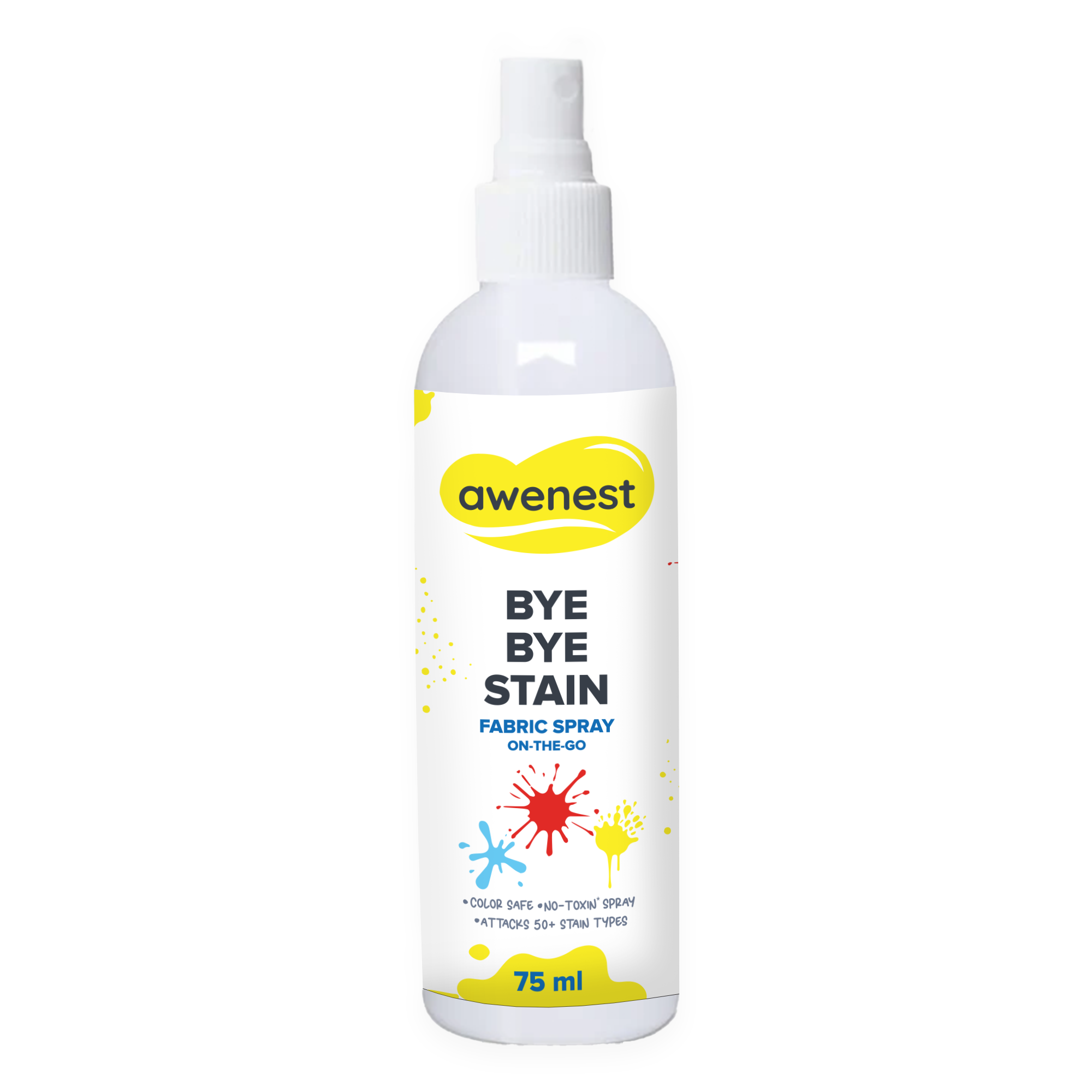 Instant Stain Remover Fabric Spray - awenest Bye Bye Stain, works on 50+ Stains on-the-go