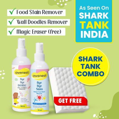 Shark Stain Remover Combo - Bye Bye Stain, Bye Bye Doodle and Magic Eraser Combo