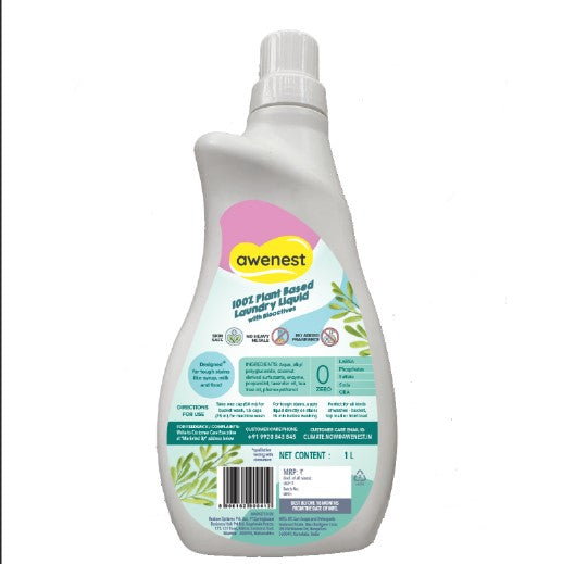 Baby Clothes Washing Liquid Detergent - 100% Plant based with Bio Enzymes