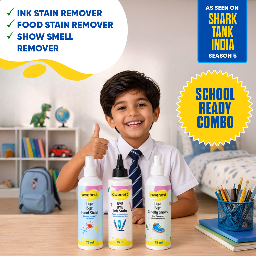 School Ready Combo - Bye Bye Stain + Bye Bye Smelly Shoes + Bye Bye Ink Stain