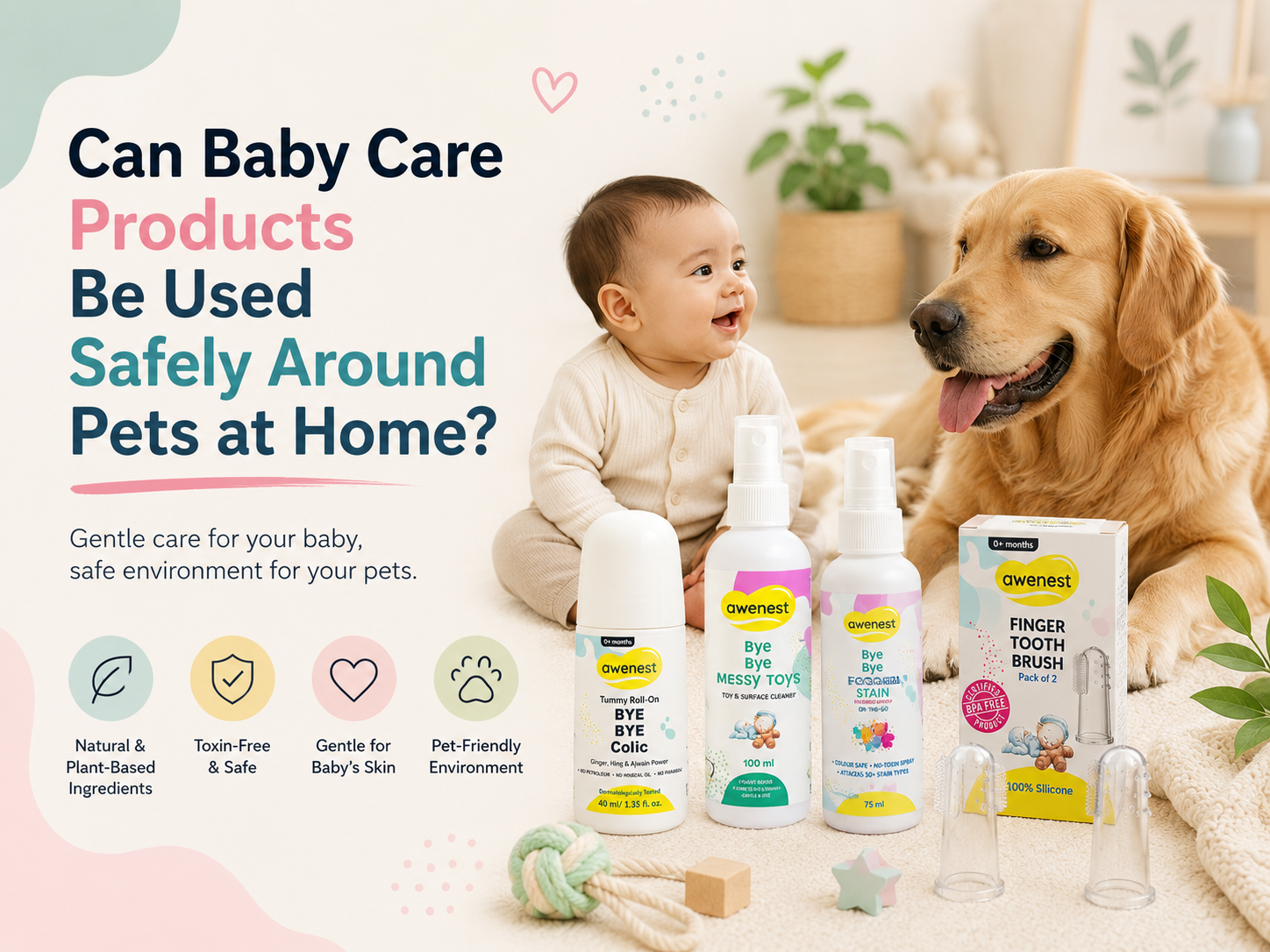 Can Baby Care Products Be Used Safely Around Pets at Home