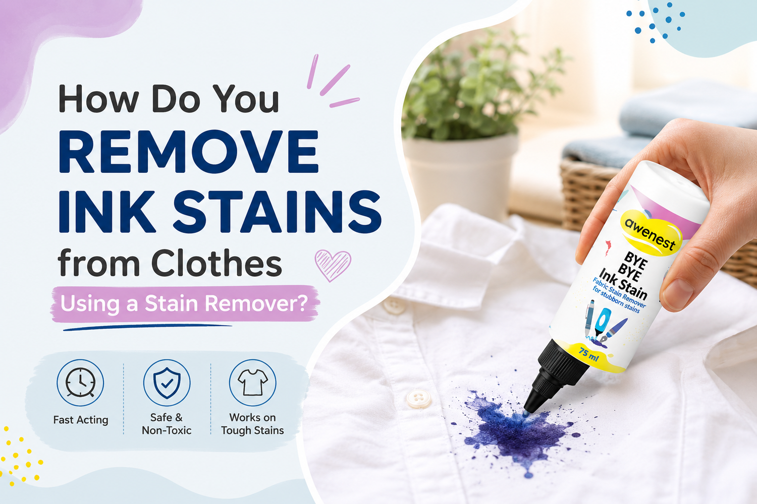 How Do You Remove Ink Stains from Clothes Using a Stain Remover