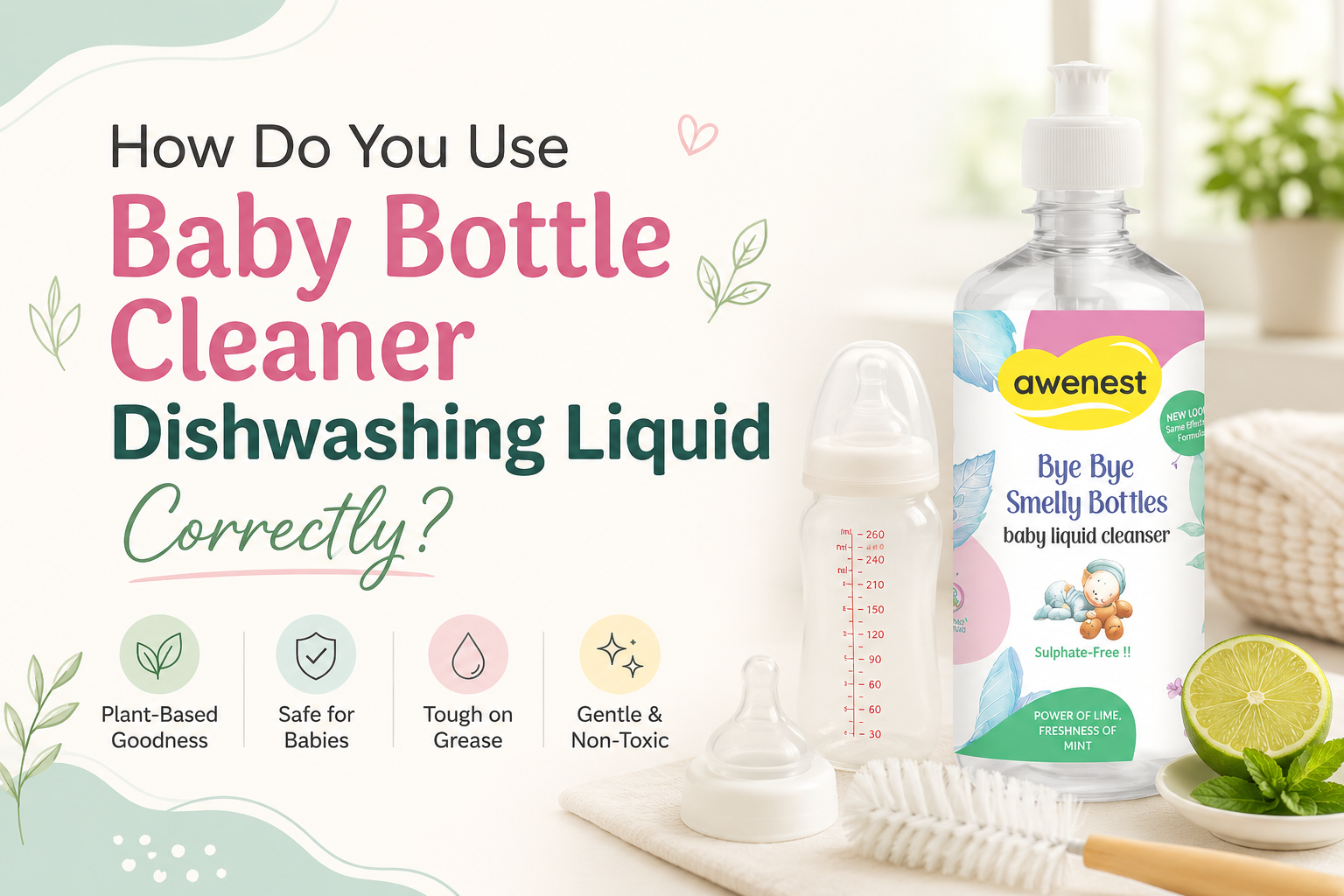 How Do You Use Baby Bottle Cleaner Dishwashing Liquid Correctly