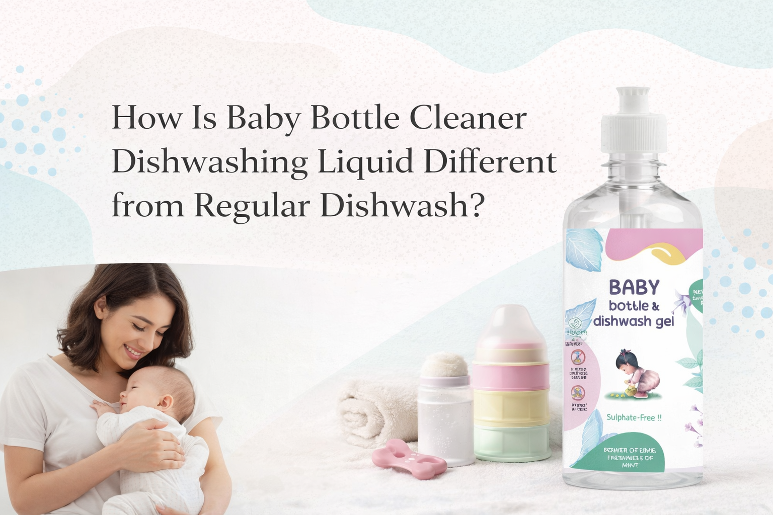 How Is Baby Bottle Cleaner Dishwashing Liquid Different from Regular Dishwash
