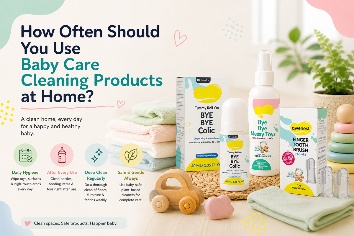How Often Should You Use Baby Care Cleaning Products at Home