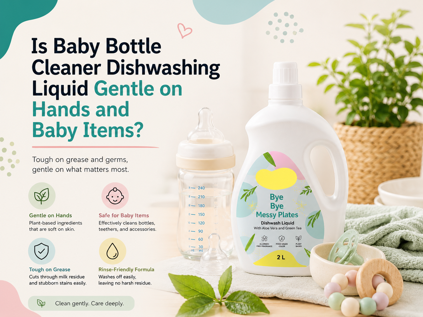 Is Baby Bottle Cleaner Dishwashing Liquid Gentle on Hands and Baby Items?