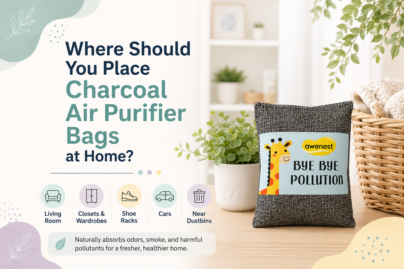 Where Should You Place Charcoal Air Purifier Bags at Home