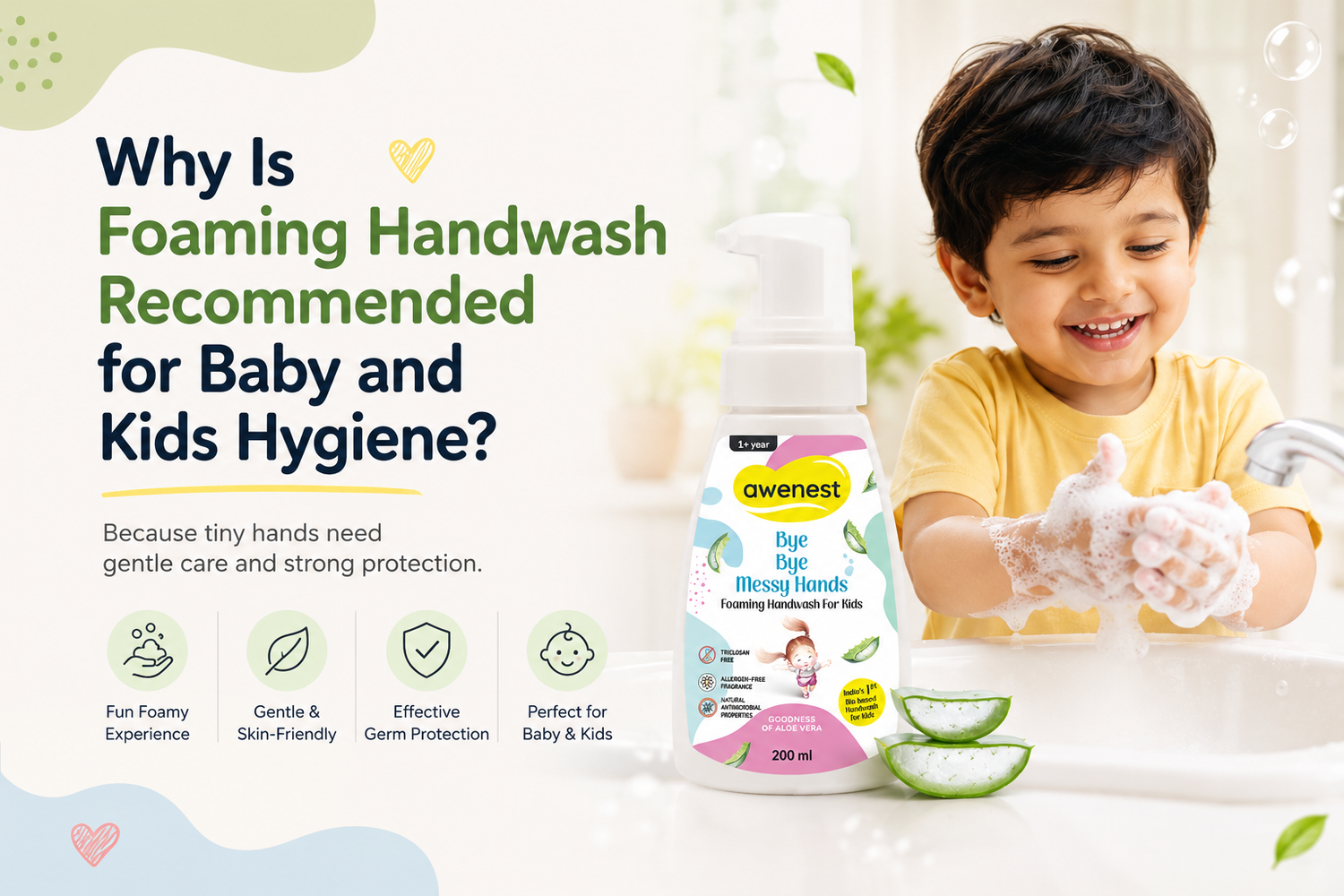 Why Is Foaming Handwash Recommended for Baby and Kids Hygiene