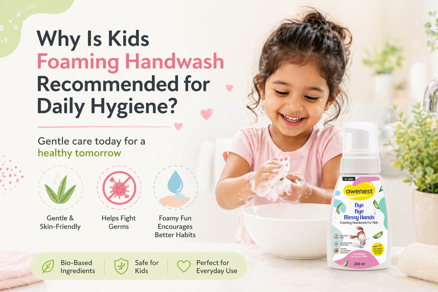 Why Is Kids Foaming Handwash Recommended for Daily Hygiene