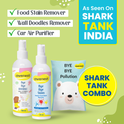 Shark Tank Combo - Food Stain Remover, Doodle Remover & Bye Bye Pollution