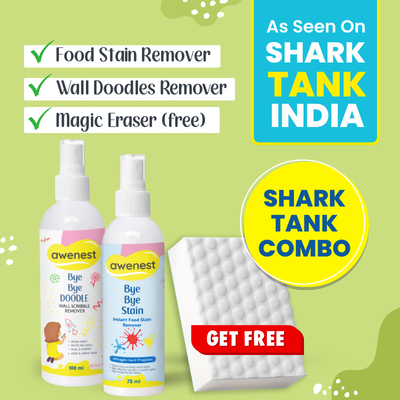 Shark Stain Remover Combo - Bye Bye Stain, Bye Bye Doodle and Magic Eraser Combo