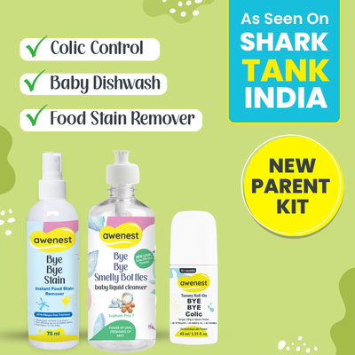 New Parent Kit - Baby Bottle Cleanser + Bye Bye Stain + Bye Bye Colic