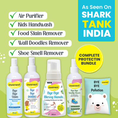 Complete Protection Bundle - Bye Bye Stain + Bye Bye Doodle + Bye Bye Pollution + Bye Bye Messy Hands + Bye Bye Smelly Shoes