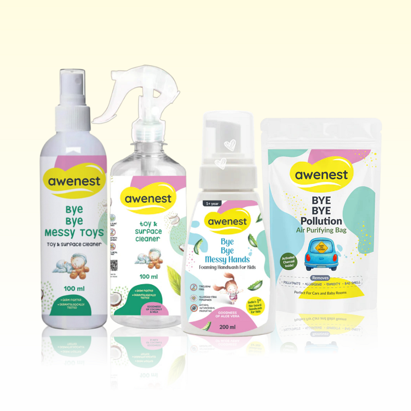 Combo of Kids Handwash, Bye Bye Pollution & Bye Bye Messy Toys (Pack of 2)