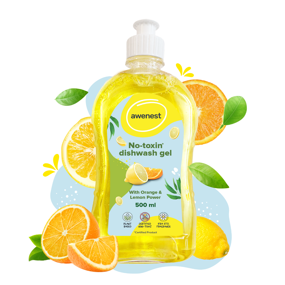 No-toxin Dishwash with Orange and Lemon | Plant-based