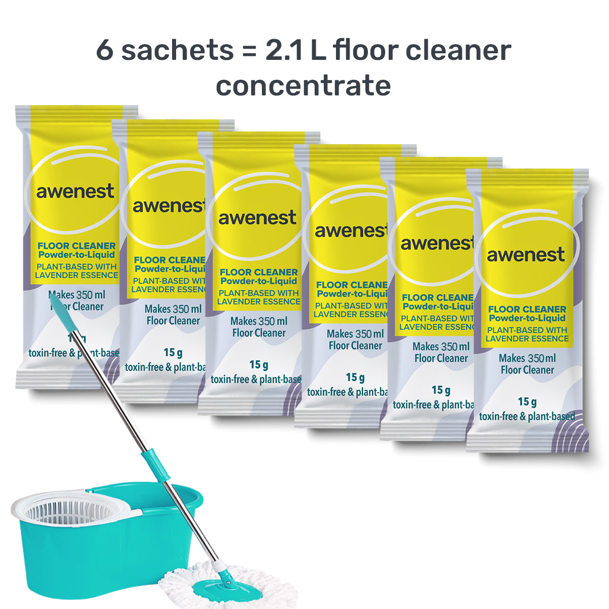 awenest No-toxin powder to liquid disinfectant lavender floor cleaner