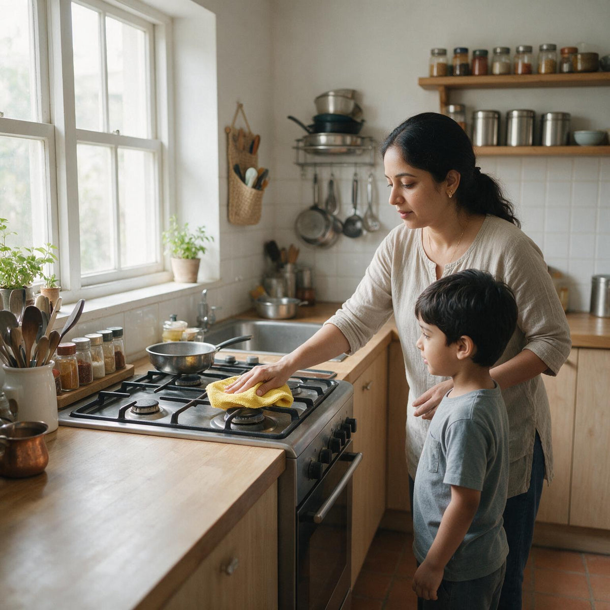Microfiber Cleaning Cloth (250 GSM) - Lint-free, Washable, Reusable